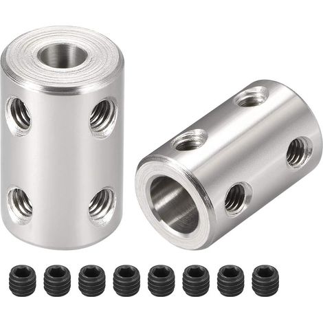 5mm à 8mm Alésage Coupleur Arbre Moteur Rigide Couplage Ensemble Vis L22XD14 Inox Acier Connecteur Accessoire 2pcs (1/3)