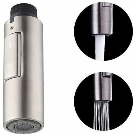Aeratore di ricambio per rubinetto da cucina, testina estraibile, universale, rimovibile, attacco G1/2, acciaio inox SUS304 spazzolato, PFS200-BS (1/5)