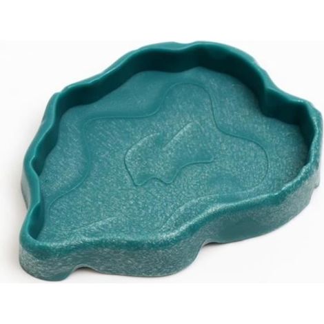 Mangeoire pour Reptiles - Tortue - Bol d'alimentation en Résine ABS - Durable - Intérieur - Petit (1/4)