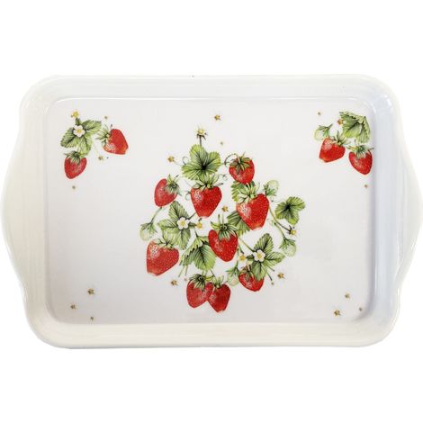 Mini plateau vide poche 20.5 x 13.5 cm - Délicieuses fraises (1/2)