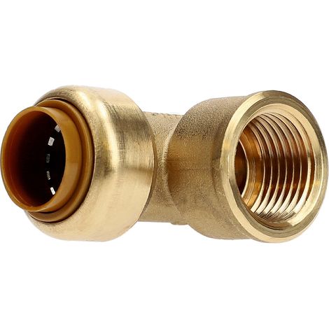 Coude de raccordement Tectite Classic AALBERTS IPS 12 mm x G1/2 femelle en laiton (1/3)