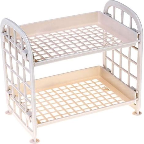 Porte shampoing Douche rangements Salle de Bain Douche Caddy autoportant Douche Plateau Porte-Serviettes de Bain Coin Douche Caddy Beige-Fei Yu (1/2)