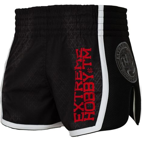 Pantaloncini da Muay Thai da uomo Black Armour, taglia L, neri
