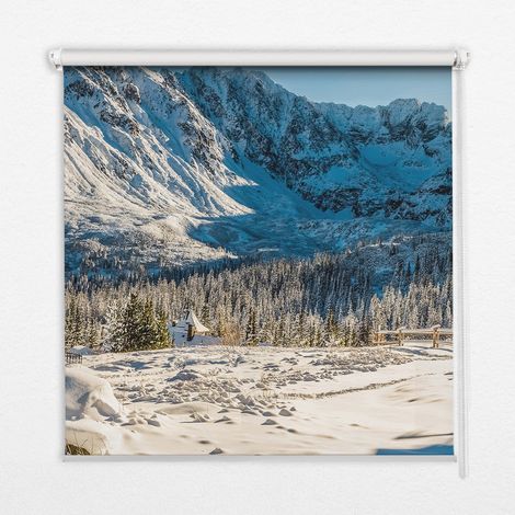 Tenda a Rullo Interna per Finestra - Tenda Filtrante Luce - Tenda Privacy - Tenda Decorativa Rettangolare - Rullo per Interni - (110 cm x 140 cm) - Montagne (1/5)