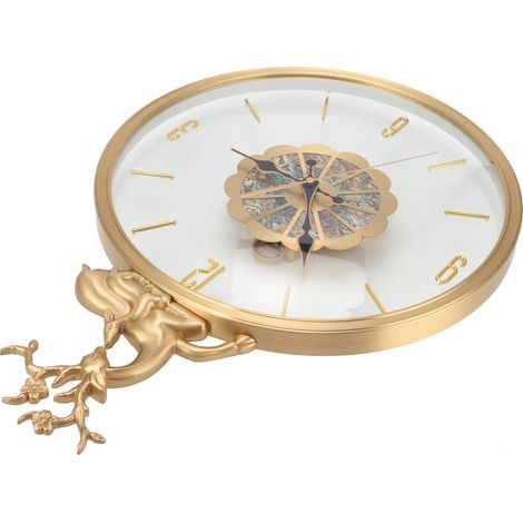 Horloge murale à pendule simple et silencieuse pour salon, chambre et décoration intérieure (1/5)