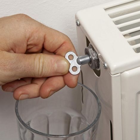 Universal radiator bleed key: Kit of 2 easy-to-use heating bleed keys, ideal for all radiators - Socket wrench - Water bleeder for heating drain (1/4)