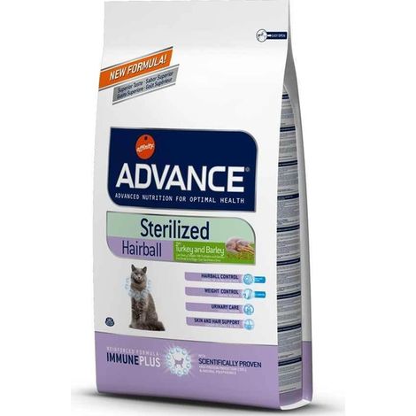 Advance Hairball (Sterilized) - Comida para Gatos con Problemas de Bolas de Pelo Esterilizados (1/2)