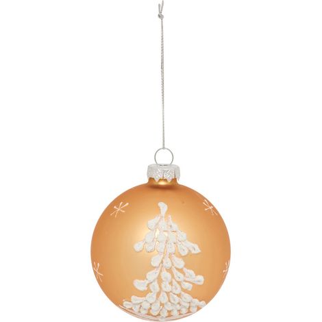 BDN VERRE 80MM SAPIN BL OR - Feeric lights & christmas (1/2)
