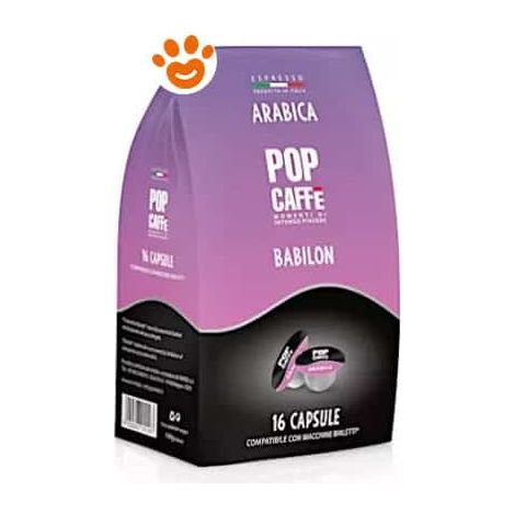 Pop Caffè Babilon Capsule
 Bialetti - Arabica - Confezione 16 Capsule -