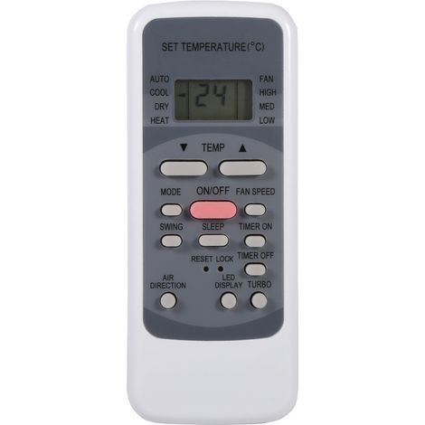 Annadue Ersatzfernbedienung für Klimaanlagen, Universal-Fernbedienung für Midea R51-Serie R51/E R51/CE R51M/CE R51D/E R51M/BGE R51M/BGE (1/5)