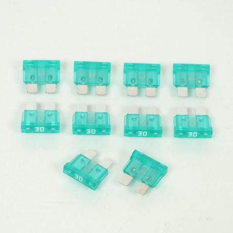 Lot de 10 fusible de 30A plat standard enfichable 19x19x5mm pour (1/3)