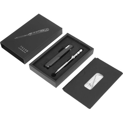 TS100 Mini Electric Soldering Iron Kit, 65W, DC 12V-24V, with Adjustable Temperature from 100°C to 400°C, Ideal for Soldering (1/5)