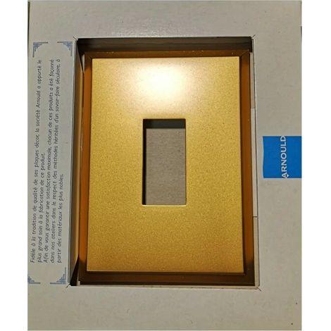 Arnould 66600 Plaque 1 poste pour manette - Stil Prestige - Or