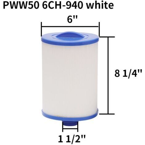 FILTER Cartouche de Filtre de Spa 2 Pièces, pour Filtre À Remous Pleatco Pww50 , Filtre De Spa pour Filtre De Remplacement Unicel 6ch-940 Spa Business Whirlpool (1/2)