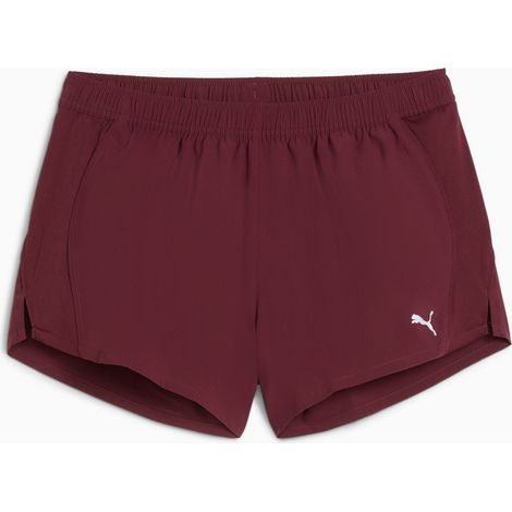 Pantalones cortos Puma RUN velocity 3'' para mujer, color burdeos, 52658596 r S (1/5)