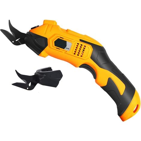 Ciseaux sans Fil Électrique avec Indicateur De Puissance, Cisailles De Tissu De Tissu Rechargeable Léger avec Batterie De 2000mAh, 2 Lames De Coupe, for Couper Le Tissu/Tapis/Éponge (1/5)