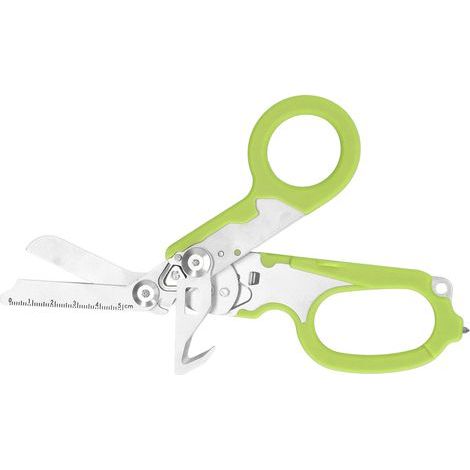 Ciseaux pliants en acier inoxydable, échelle claire, coupe-vent, clé de coupe, outil pour l'extérieur, vert (1/5)