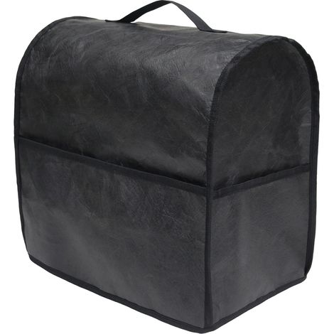 Housse de protection pour robot pâtissier, mixeur, machine à café, imperméable et anti-poussière, pour extérieur (cour, maison), noire. (1/5)