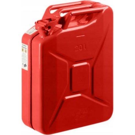 20 litros de bidón metálico de hojalata para combustible (rojo) ¡gelg (1/2)