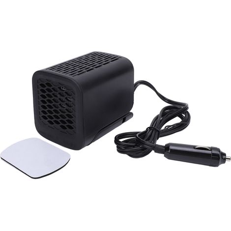 Chauffage de voiture avec ventilateur intégré, prise allume-cigare, pliable, 150 W, chauffage rapide, souffle d'air chaud, dégivrage et désembuage du pare-brise pour la conduite hivernale, 12 V (1/5)