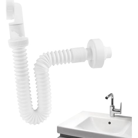 Tuyau Salle De Bain Lavabo flexible étanche anti-odeur Siphon Anti-Émanations pour lavabo, cuisine camping-car, cuisine bateau, bassin jardin, buanderie commerciale, douche, tuyau (1/5)