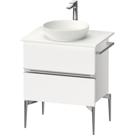 Duravit Sivida Meuble sous-lavabo sur console, 2 tiroirs, poignée