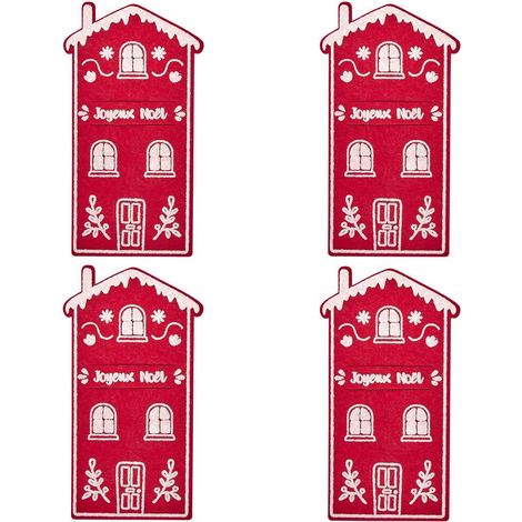 PORTE COUVERTS MAISON ROUGE X4 - Feeric lights & christmas (1/3)
