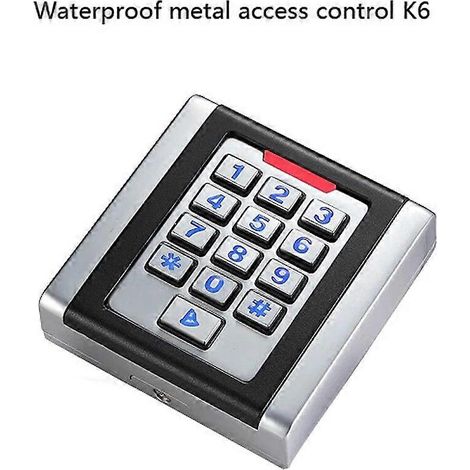 Système de contrôle d'accès extérieur étanche en métal, 2000 utilisateurs, avec clavier rétroéclairé, lecteur de cartes 125 kHz, IP68 K6-W 125 kHz (1/5)