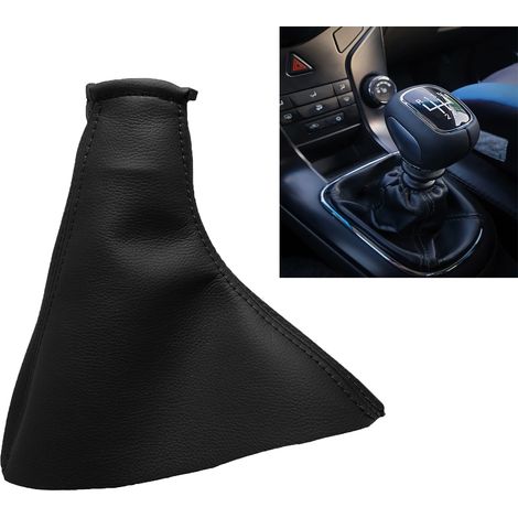 Cuffia Leva Cambio in EcoPelle Nera Auto 140mm DM Ricambio Copertura Marce (1/5)