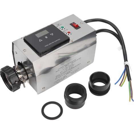 Thermostat de contrôle de température 3 kW avec écran tactile et affichage numérique pour chauffe-eau de piscine et baignoire 220-240 V (1/5)