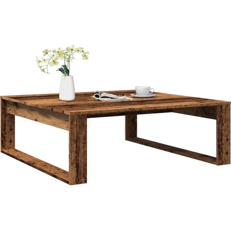 Couchtisch Altholz-Optik 100x100x35 cm Holzwerkstoff