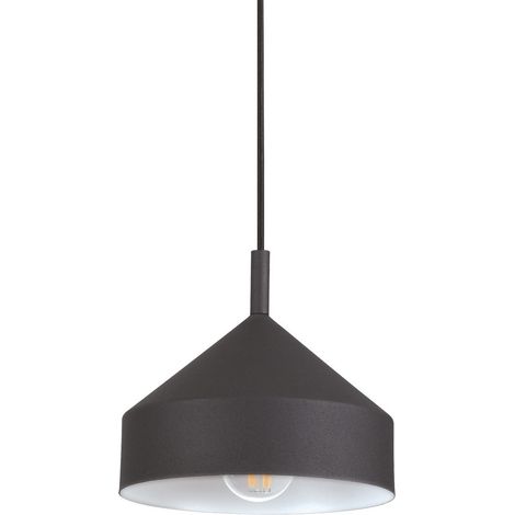 Ideal Lux YURTA Plafonnier Dome Suspension Noir 21cm (1/2)
