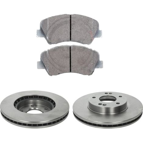 KIT FRENI ANTERIORI compatibile con HYUNDAI VELOSTER (FS) - DISCHI + PASTIGLIE OEM: FDB4613 / 18202 /SOSTITUZIONE DIRETTA/BASSA POLVERE/SILENZIOSO (1/5)