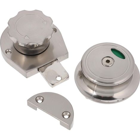 Serrure de porte de salle de bain avec loquet de (1/5)