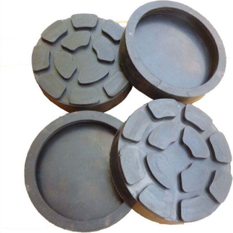 4X Patins en caoutchouc Réceptacles en caoutchouc 130 mm pour plaque de 110 mm Ponts élévateurs Outils de réparation (1/3)