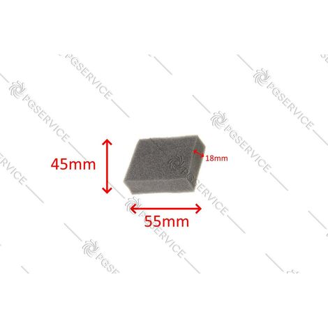 Ariete spugna filtro posteriore 55x45x18mm nebulizzatore SaniJet 4126 (1/2)