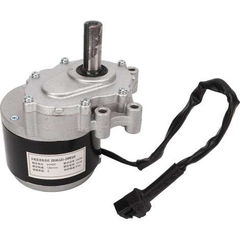 Moteur fauteuil roulant 250W 24V DC à balais, couple élevé, moteur à engrenages pour fauteuil électrique (1/5)