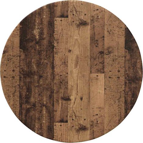 Maison Exclusive - Tischplatte Altholz Ø 60 x 1,5 cm Holzwerkstof (1/5)