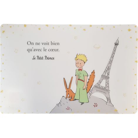 Set de table blanc Le Petit Prince de St Exupéry 43 cm (1/2)