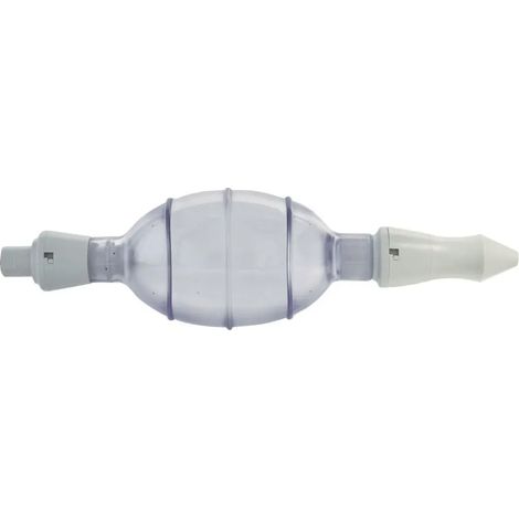 Soufflet de nettoyage pour robinet à bière avec bille anti-retour - Transparent, démontable, compatible métal et plastique