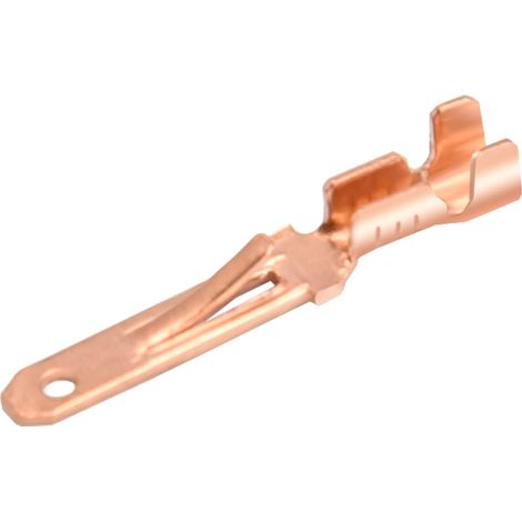 100 x Flachsteckverbinder 2,8 mm Crimpverbinder nicht isoliert (1/5)