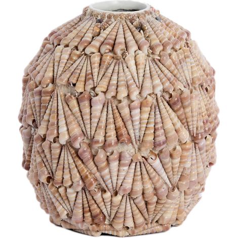 Vaso marrone in bambù suggestivo Light & Living Shell (1/3)
