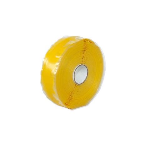 Nastro protettivo in silicone autovulcanizzante giallo mm h. 25,4 x sp. 0,5 x l. 3 mt A07-0001-06775