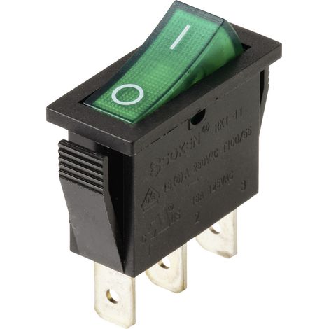 TRU COMPONENTS TC-13599536 Wippschalter  250 V/AC 16 A 1 x Aus/Ein  rastend 1 St.