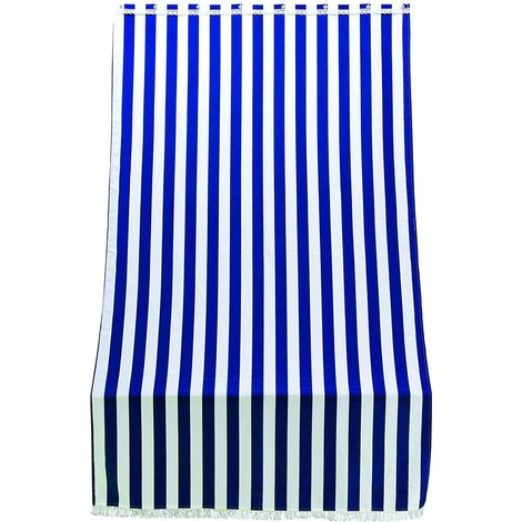 TENDA DA SOLE RIGA BLU PER PORTA 140X250 CON OCCHIELLI IN METALLO (1/4)