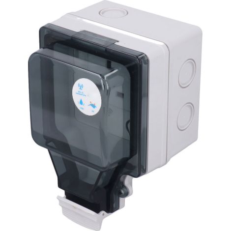 Prise intelligente extérieure 86 type IP66 étanche, compatible commande vocale et minuterie, prise WiFi UK 110-250V SNW S (1/5)