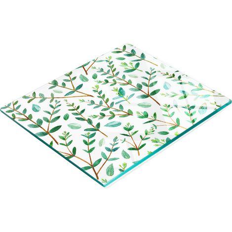 Pannello decorativo multifunzionale per cucina in eucalipto temprato, 60x52 cm. (1/5)