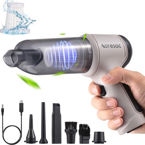 Aspirateur Portable Voiture Sans Fil 2 en 1 Puissant Nettoyage et Soufflage 12000PA 4000mAh Batterie Longue Durée-KZQ (1/5)