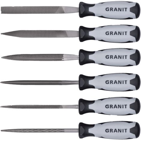 Juego de limas de aguja para metal y madera, 6 piezas