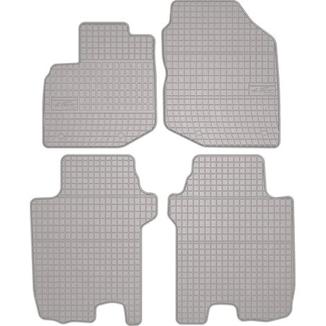 Alfombrillas de goma para coche: Honda Jazz III hatchback (2008-2011) - color gris, ajustadas (1/5)
